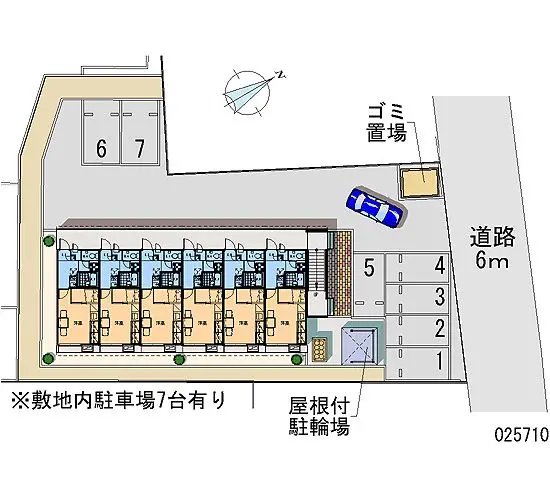 ★手数料０円★秋田市横森　月極駐車場（LP）